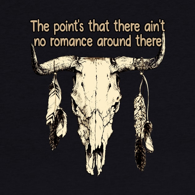 The Point's That There Ain't No Romance Around There Bull-Head Feathers by Maja Wronska